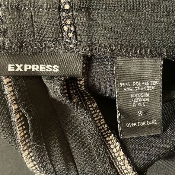 Express Center Split Hem Black Pencil Skirt size S - Picture 4 of 5